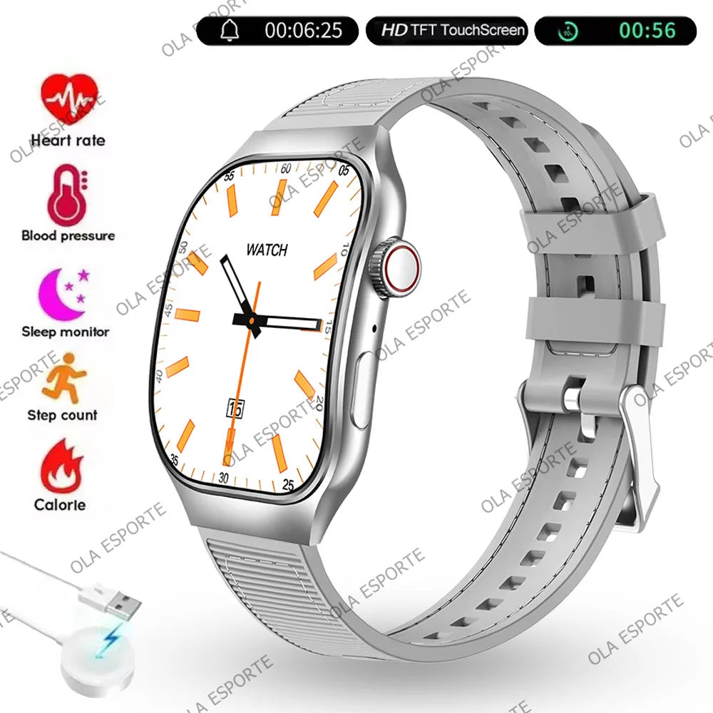 Ola Esporte 2.01" Bluetooth Smartwatch | ECG, Heart Rate, Calls