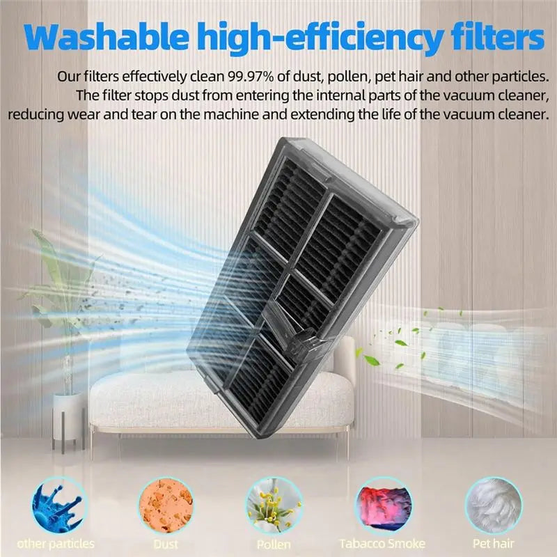 A36T-For Dreame X30 Ultra/L10s Pro Heat Ultra Robot Vacuum Cleaner Main Side Brush Hepa Filters Mop Pad Dust Bags Accessories Peaceful Pleasures Health and Wellness