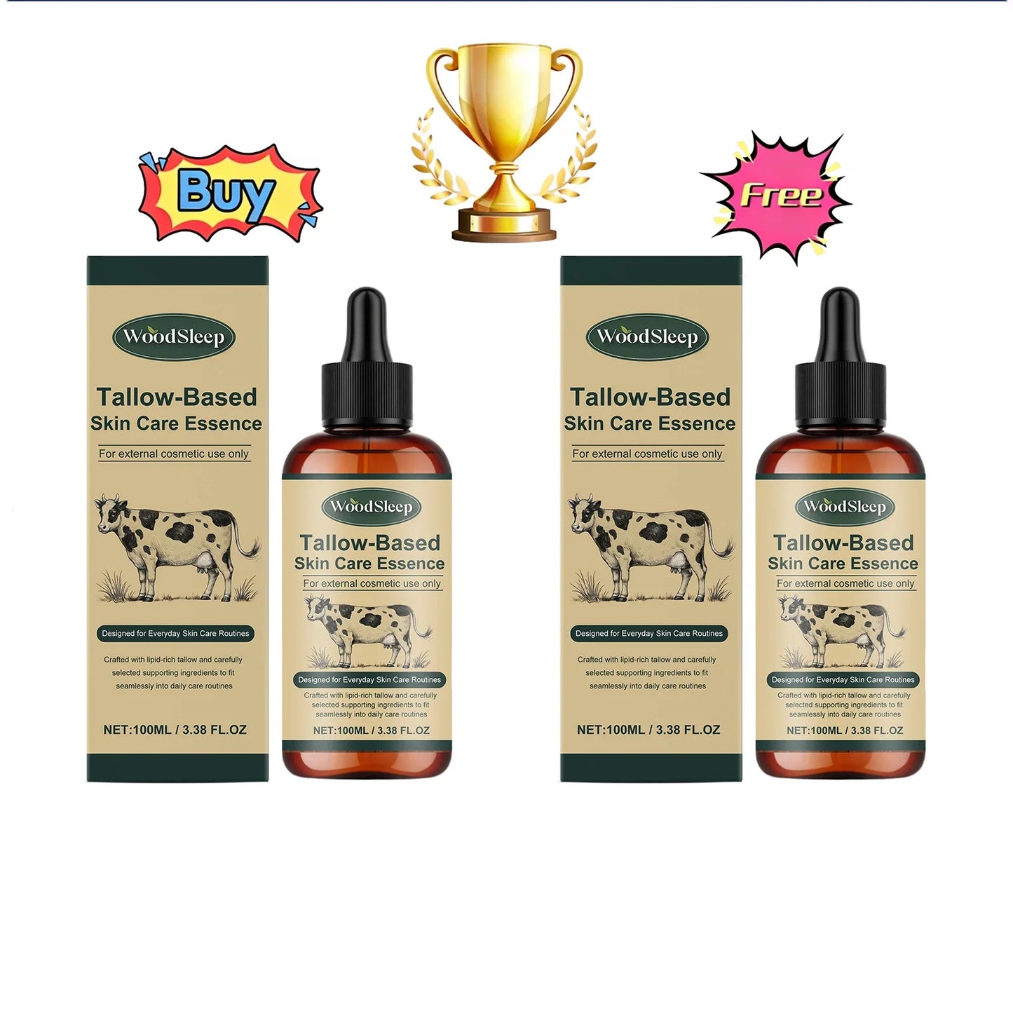 WOODSLEEP Tallow-Based Facial Moisturizing Oil 100ml