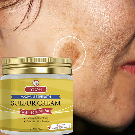 YCHZ Sulfur Cream – Pore Minimizing, Firming & Oil Control 50g Sulfur Face Cream Oasis Select