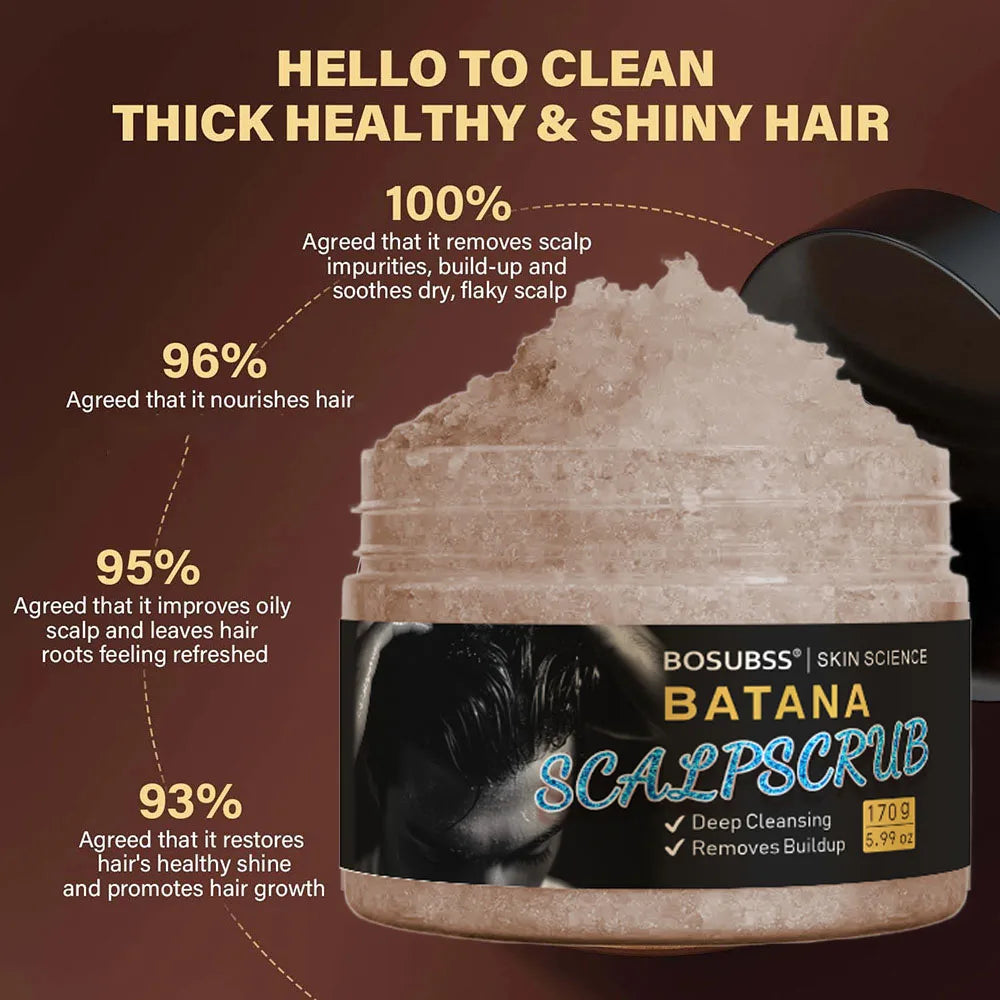Batan Oil Hair Scrub – Deep Cleansing Scalp Massage Cream