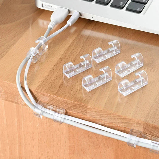 Self-Adhesive Cable Clips 20/100 Pack – Wire Organizer Cable Organizer Clips Oasis Select