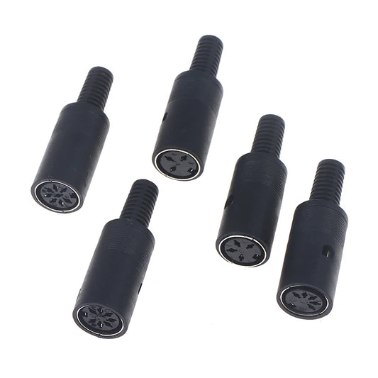 2Pcs/pack 3P 4P 5P 6P 7P 8P DIN Male/Female Plug Soecket Jack With Plastic Handle Keyboard Cable Connector Adaper Peaceful Pleasures Health and Wellness