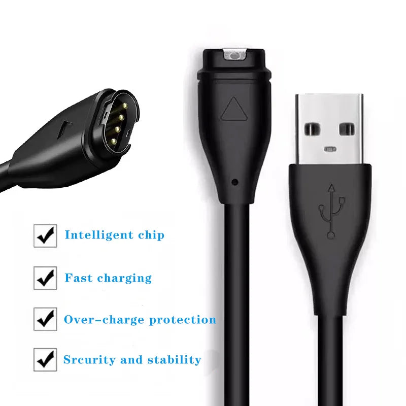 Garmin Watch Charger Cable – Fenix 7/6/5, Vivoactive, Instinct