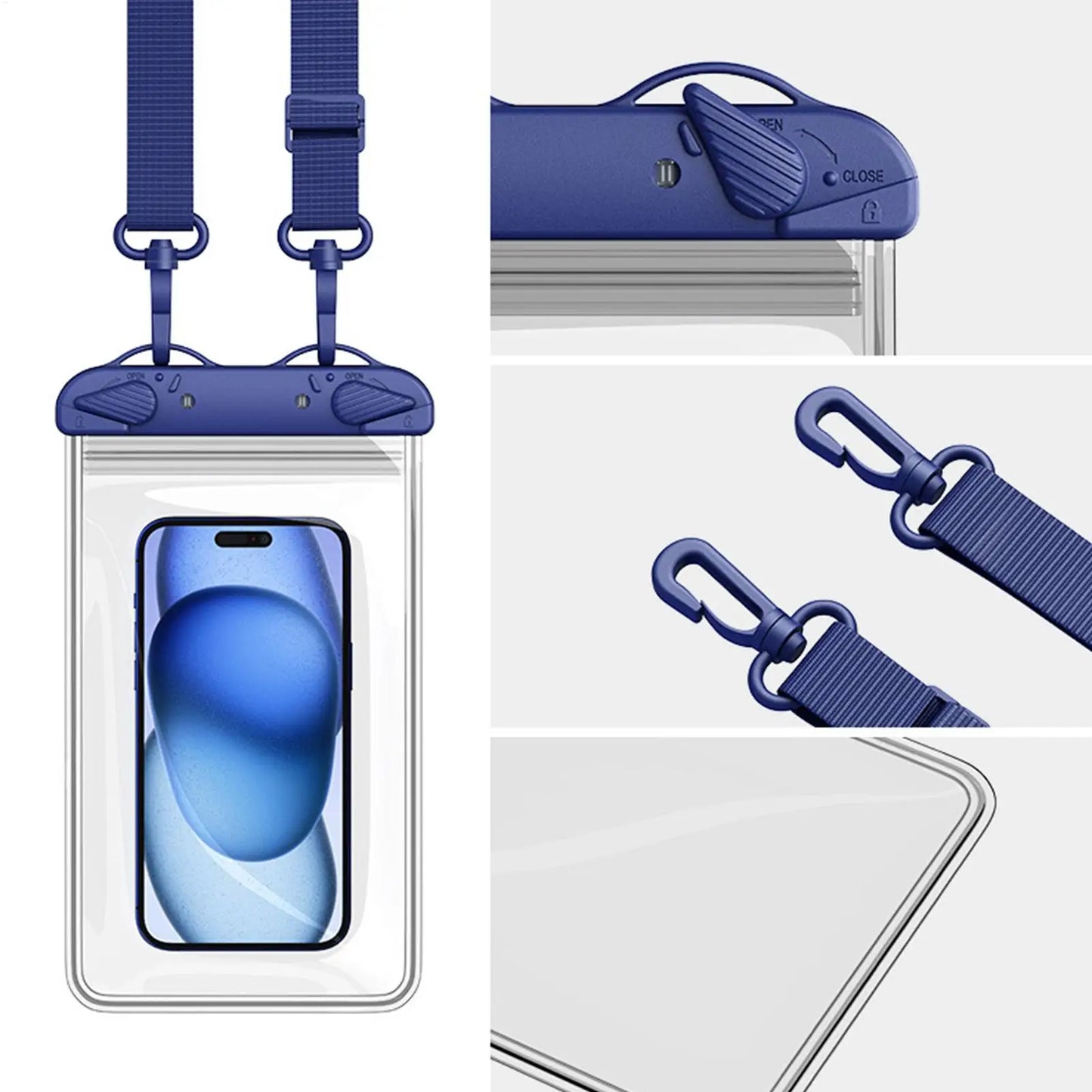 Waterproof Phone Pouch Touch Screen – Up to 7" with Lanyard
