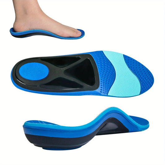 Flat Feet Insoles, Arch Support with Deep Heel Cup & Shock Absorption - Relieve Plantar Fasciitis, Pronation, Ankle Pain Peaceful Pleasures Health and Wellness