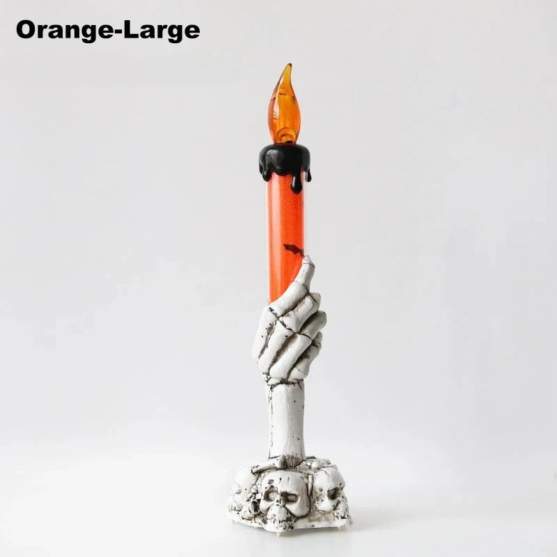Halloween LED Skull Ghost Candle Light | Haunted House Decor