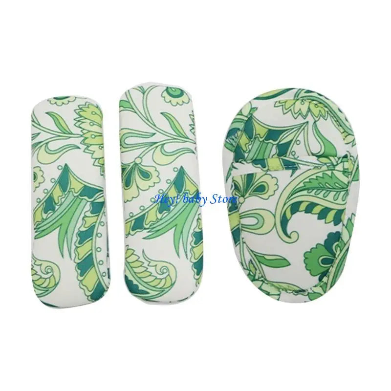Baby Stroller Shoulder Strap Covers & Crotch Pad Set 3pcs