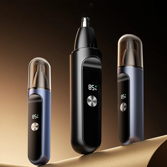 Rechargeable Electric Nose Hair Trimmer Hair Trimmer Nose Hair Remover Scissors Cleaning Tool Men's Shaving Knife Peaceful Pleasures Health and Wellness