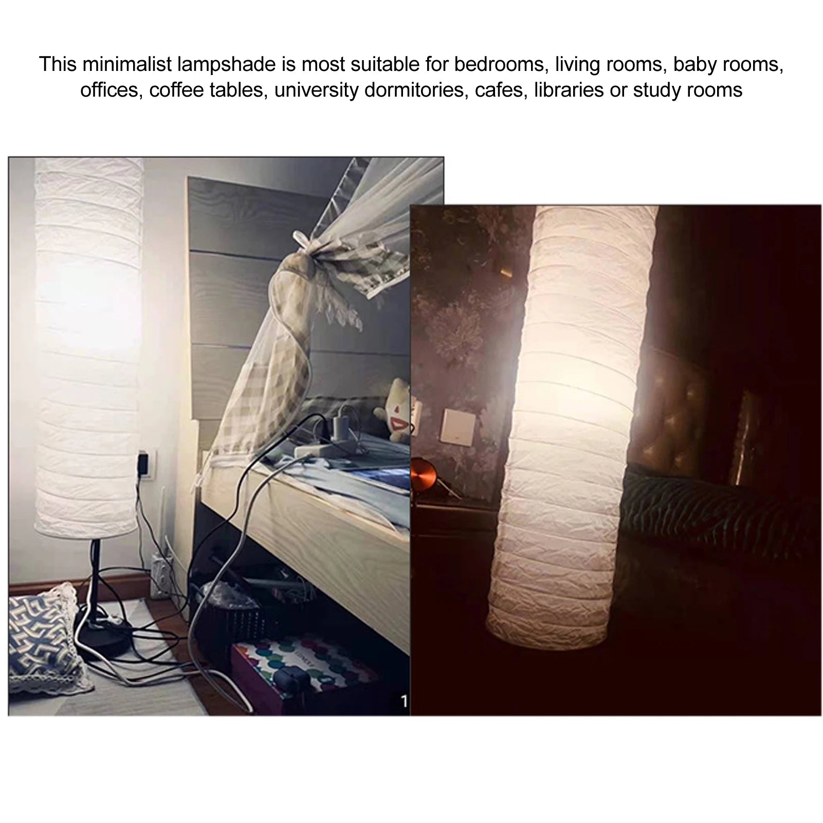 Rice Paper Floor Lamp Cover Rice Paper Floor Lamp Shade 94cm 37 Inch Rice Paper Lamp Protector Cover for Living Room Bedroom Peaceful Pleasures Health and Wellness