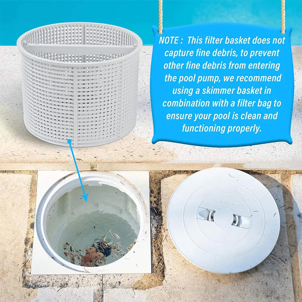 Pool Skimmer Basket Replacement for Inground Pool Swimming Pool Skimmer Basket for Hayward SPX1082 B-152 Skimmer Models Peaceful Pleasures Health and Wellness