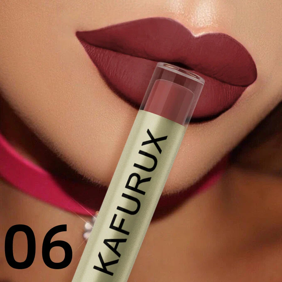 KAFURUX 20-Color Velvet Matte Liquid Lipstick – Waterproof