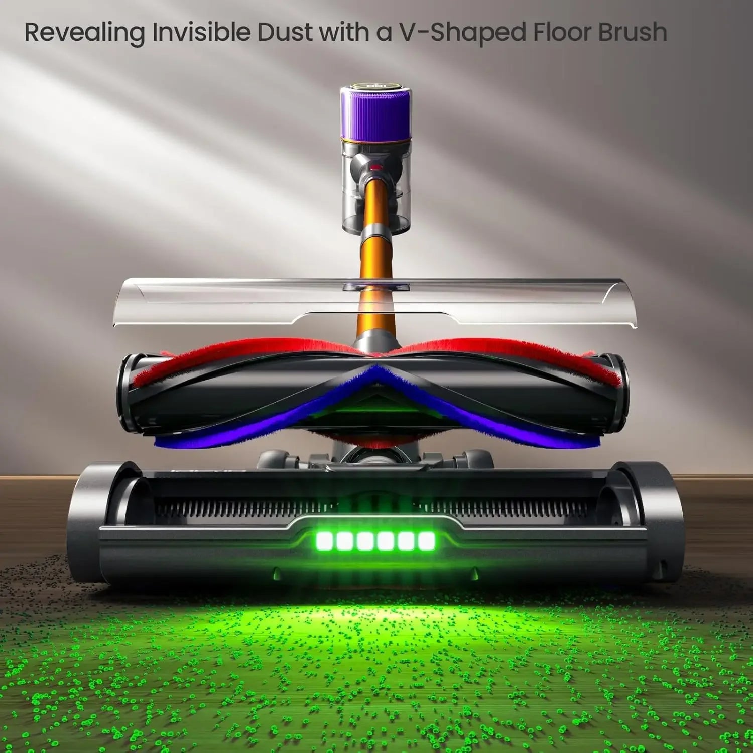 Powerful Cordless Vacuum Cleaner with 70 Min Runtime, Touchscreen & Anti-Tangle Brush for Home Floors and Pet Hair Peaceful Pleasures Health and Wellness