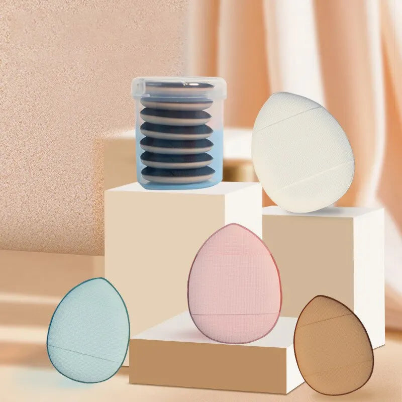 Mini Finger Puff Thumb Small Concealer Air Cushion Puff Water Drop Tip Concealer Makeup Sponge Soft Skin-friendly Dry Wet Dual U Peaceful Pleasures Health and Wellness