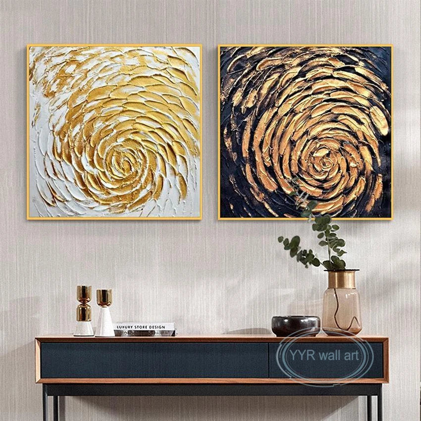 New Decor Oil Painting Handmade Abstract Wall Art Modern Canvas Hanging Picture Living Room Bedroom Restaurant Portfolio Image Peaceful Pleasures Health and Wellness
