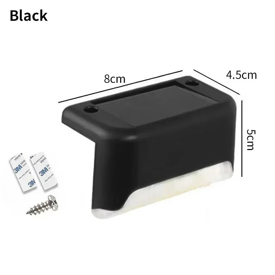 4-Pack Solar Fence Lights – Waterproof LED Deck & Stair Lamps