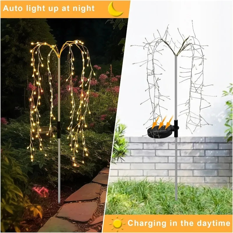 Waterproof Firecracker Garden Stake Lights | Patio Lawn Décor
