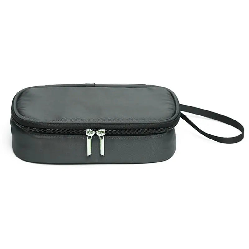 Portable Insulin Bag Mini Waterproof Bag Large Capacity Outdoor Travel Portable Insulation Bag Barrier Mesh Bag Storage Bags Peaceful Pleasures Health and Wellness black