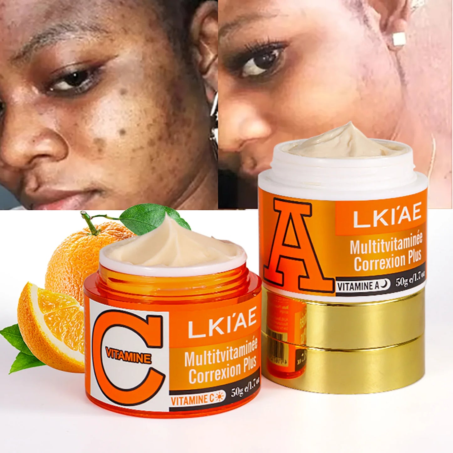 AILKE Vitamin C & A Brightening Day & Night Face Cream Set