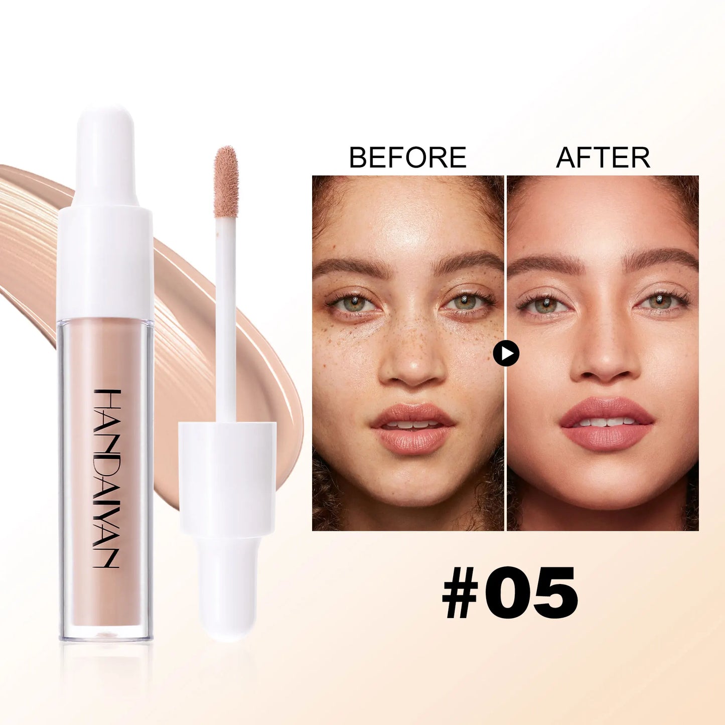 HANDAIYAN 8-Shade Liquid Concealer – Full Coverage & Waterproof