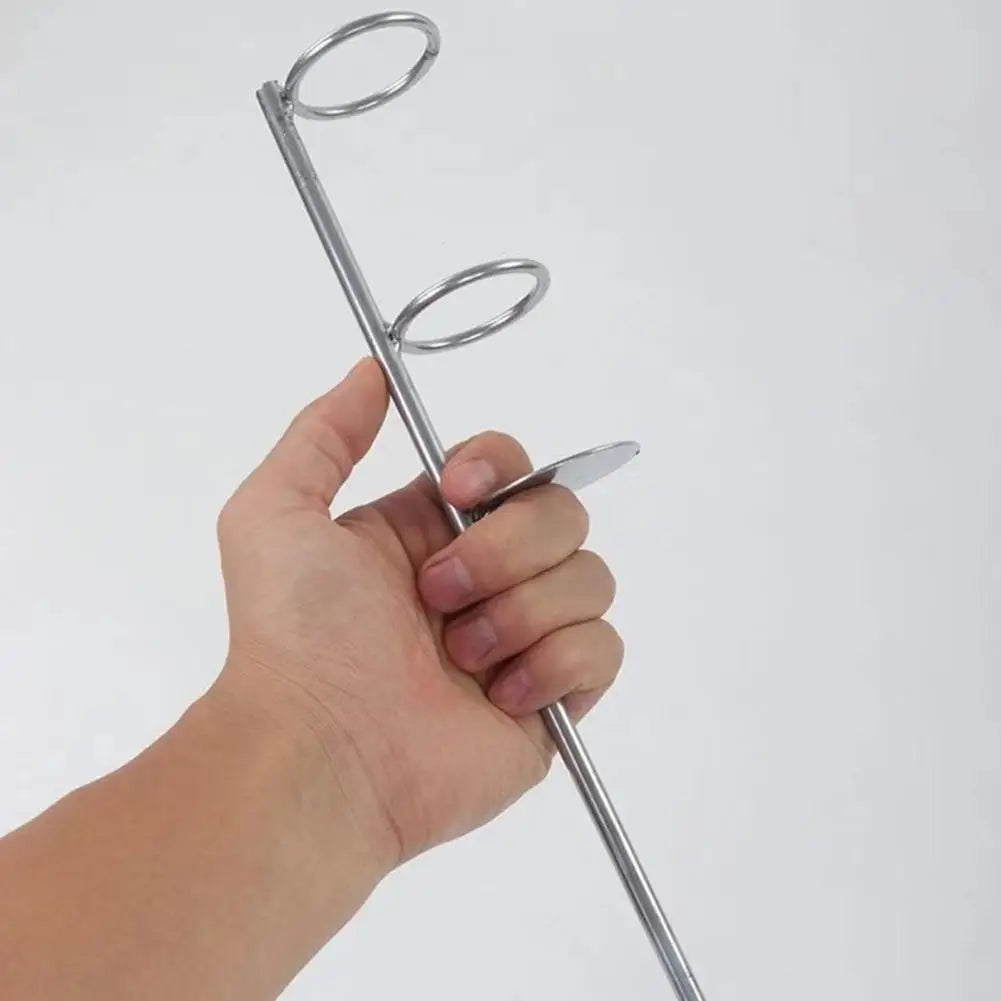 Fishing Rod Holder Outdoor with Ground Plug Design Peaceful Pleasures Health and Wellness