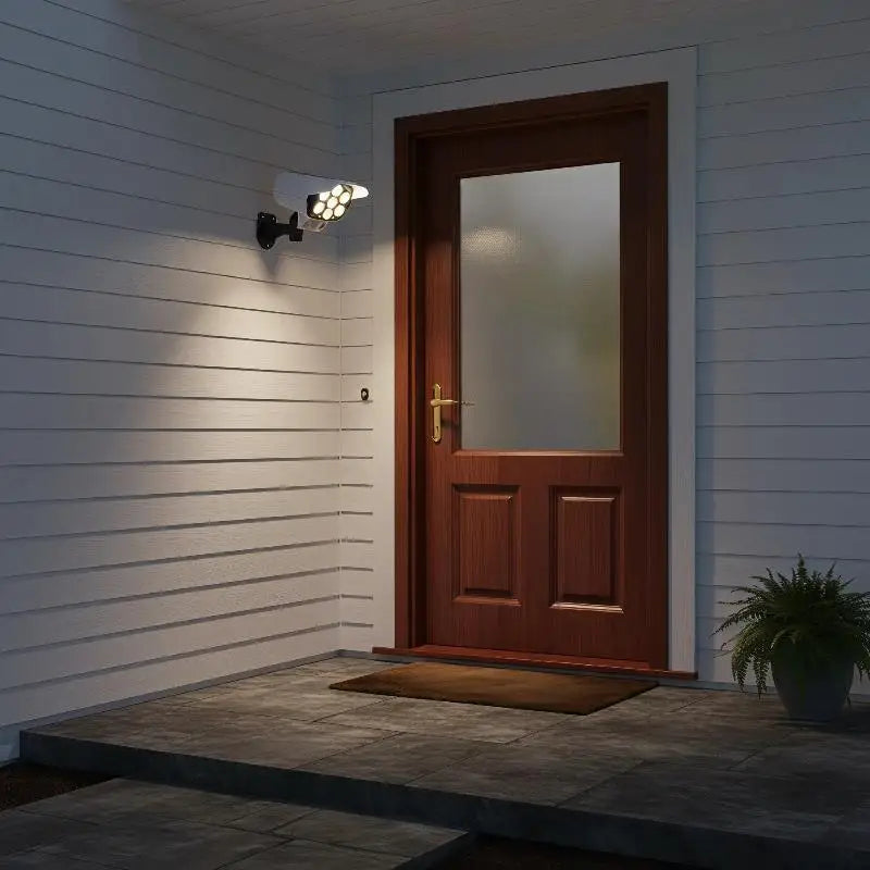 77 LED Solar Motion Sensor Flood Light | Dummy Camera Design