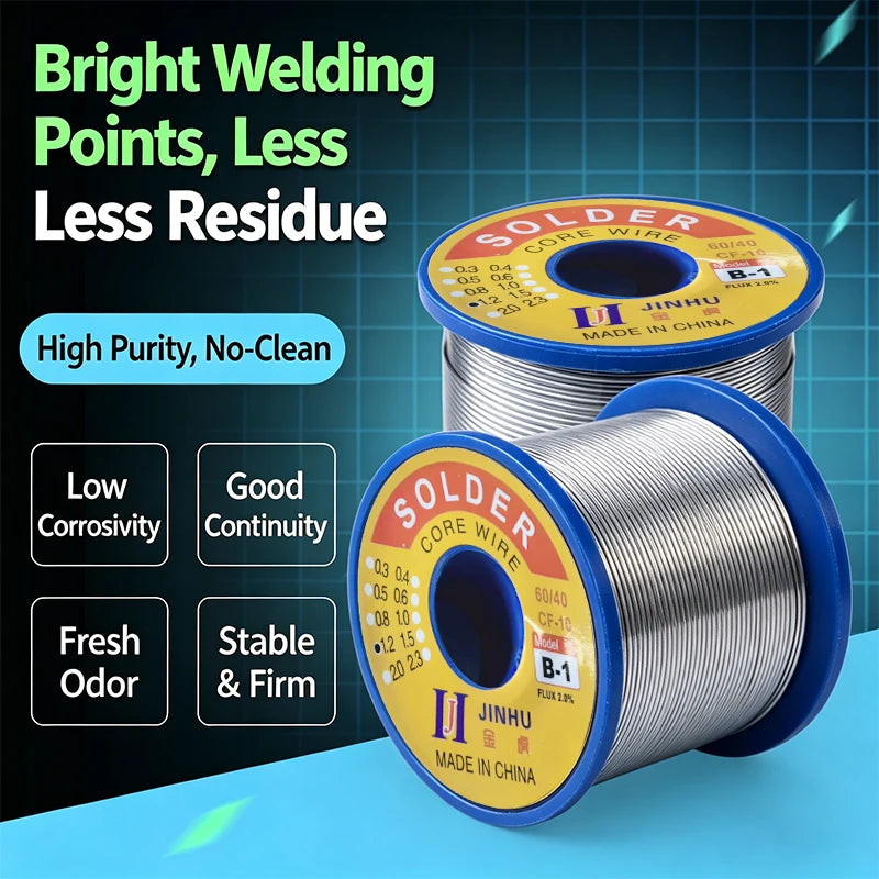 1PC250g Rosin Core Solder Wire Low Temperature Solder Joint Bright and Easy To Solder 1.0/1.2/1.5/2.0mm Solder Joint Solder Wire Peaceful Pleasures Health and Wellness 1pc 1.2mm