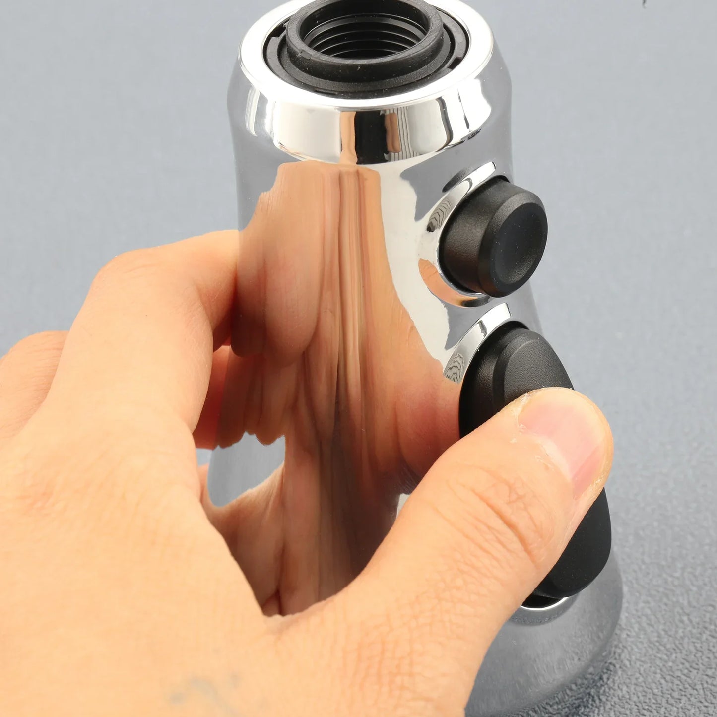 3-Function Kitchen Faucet Sprayer Nozzle | Brushed Nickel Aerator