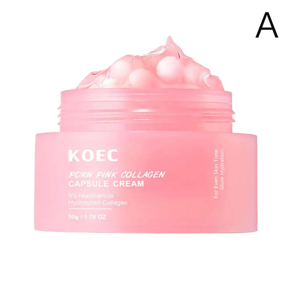 PDRN Pink Collagen Capsule Cream – 5% Niacinamide Face Moisturizer