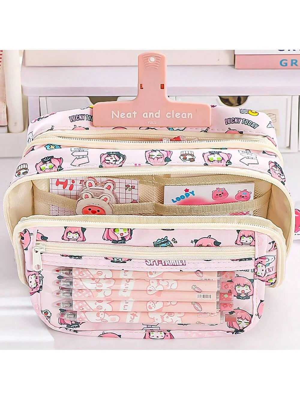 Bview Art Stylish Large Capacity Pencil Case School Cute Design Pouch