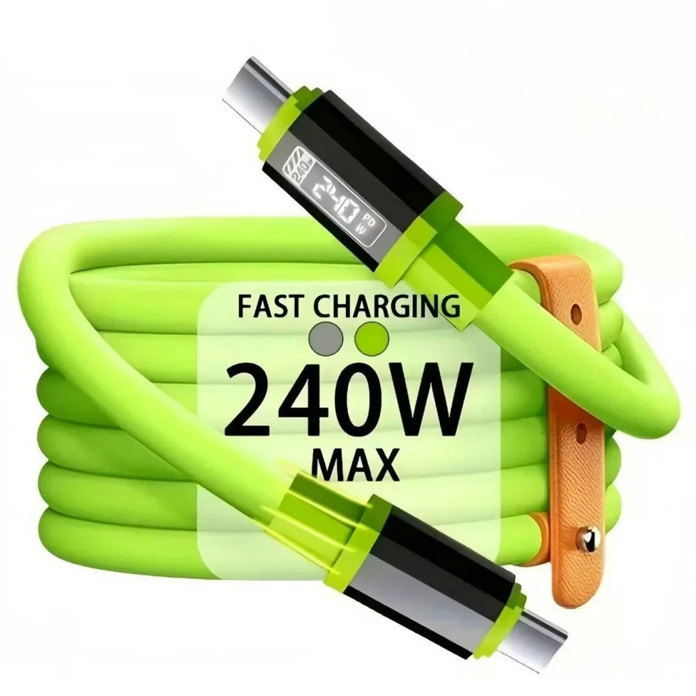 240W USB-C to USB-C PD Fast Charging Cable | MacBook & iPhone
