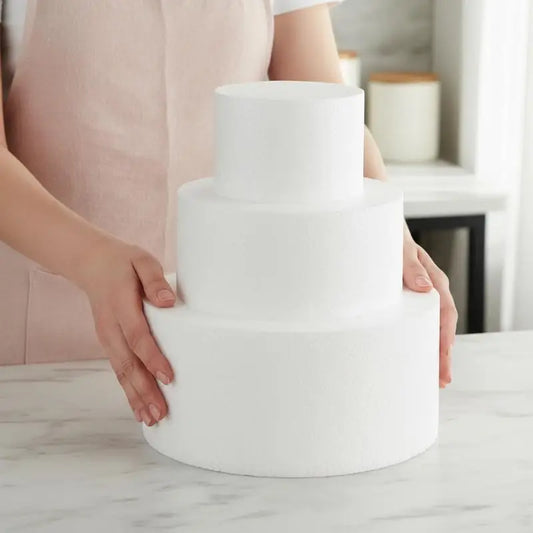 4/6/8/10 Inch Cake Foam Mould PS Foam Flower Decor Cake Dummy Practice Sugarcraft Model DIY Decorations Peaceful Pleasures Health and Wellness