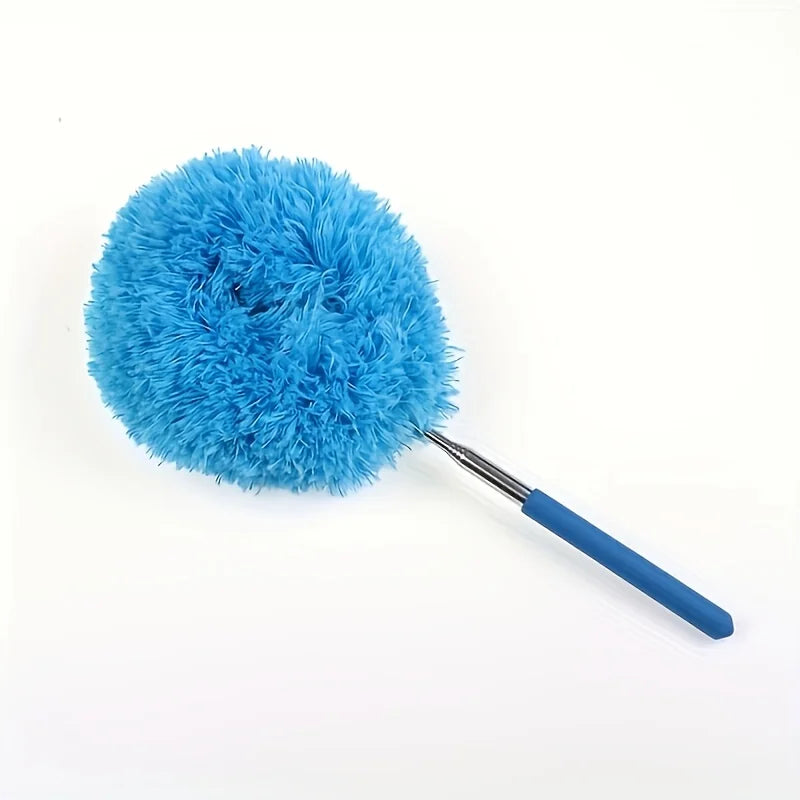 Ceiling Fan Dust Collector with Extendable Arm, Detachable Brush Head, Washable, Ideal for Rvs, Home, Bedroom. Peaceful Pleasures Health and Wellness Blue