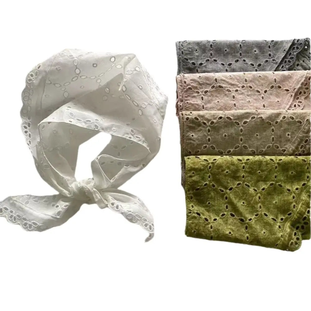 Lightweight Cotton Triangle Scarf – Head Wrap & Neck Bandana