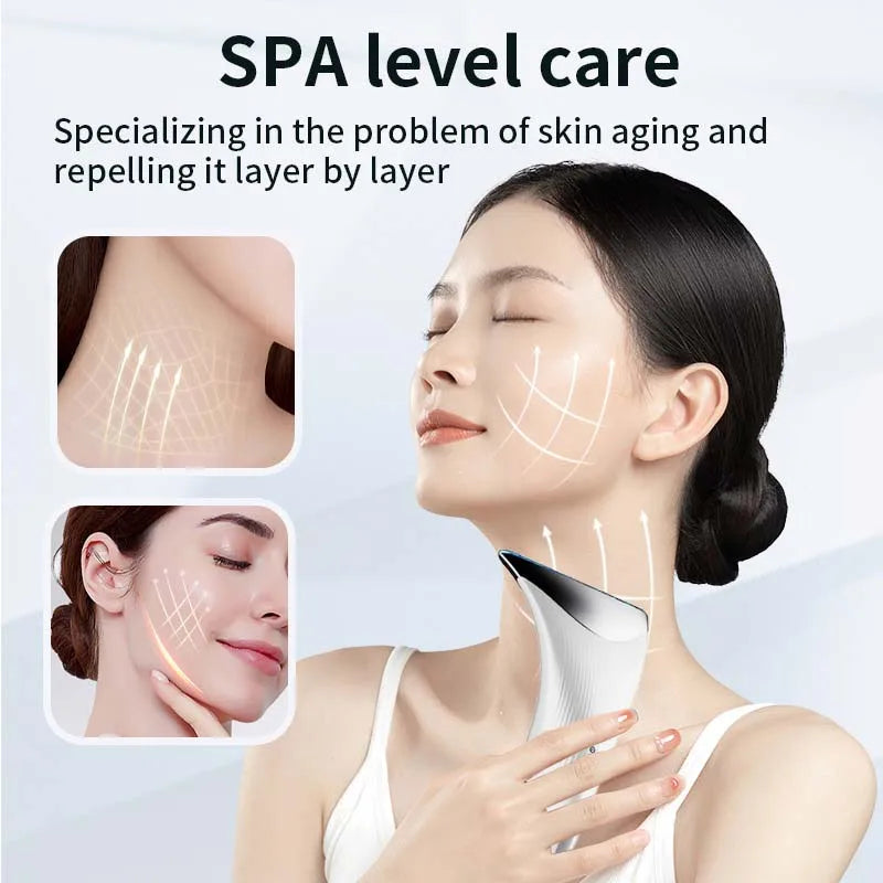 Skin Firming Face Lift V Face Anti-Wrinkle Neck Face Beauty Device 3 Colors Led Photon Ems Neck Beauty Device Facial Beauty Tool Peaceful Pleasures Health and Wellness