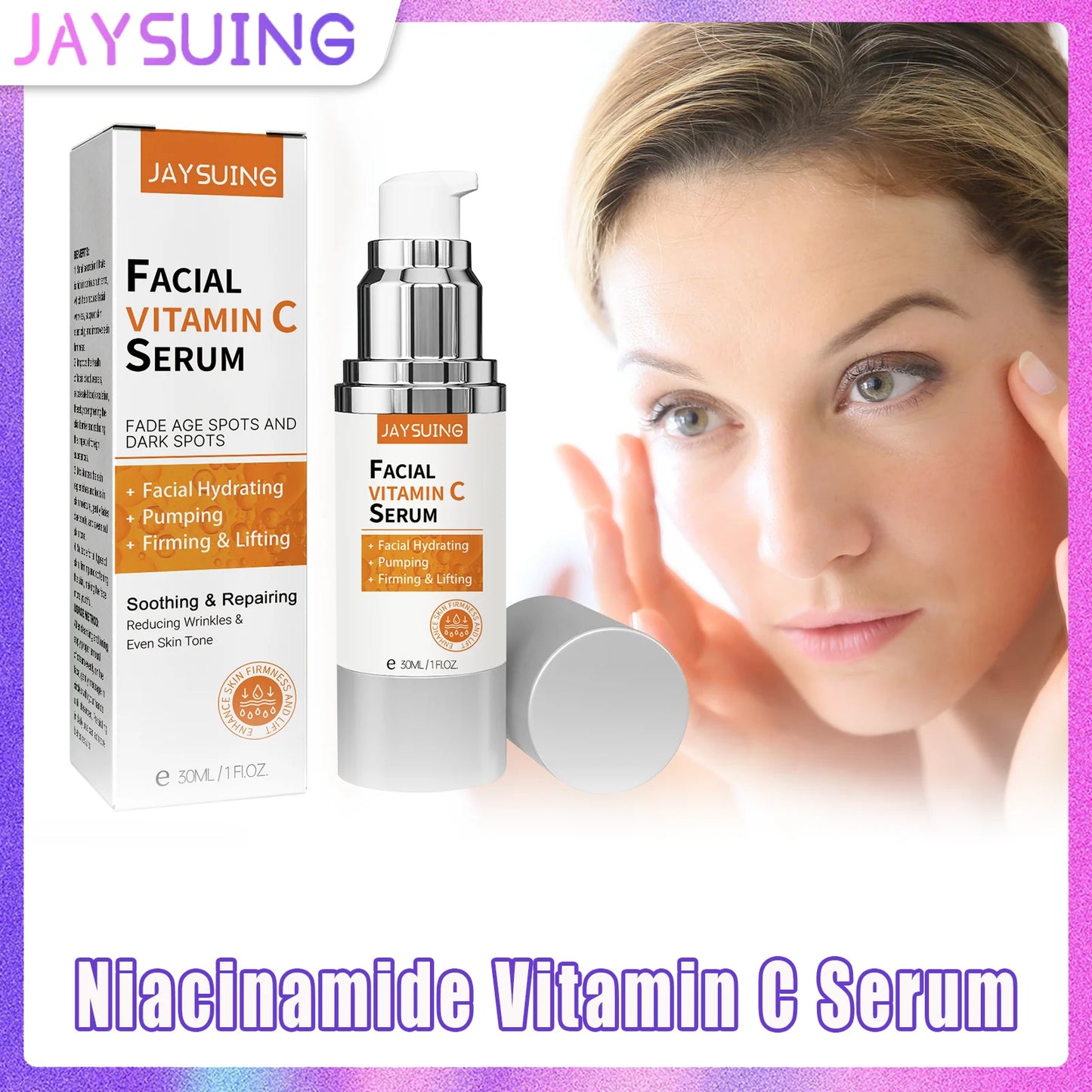Niacinamide Vitamin C Face Serum – Glow, Firm & Hydrate