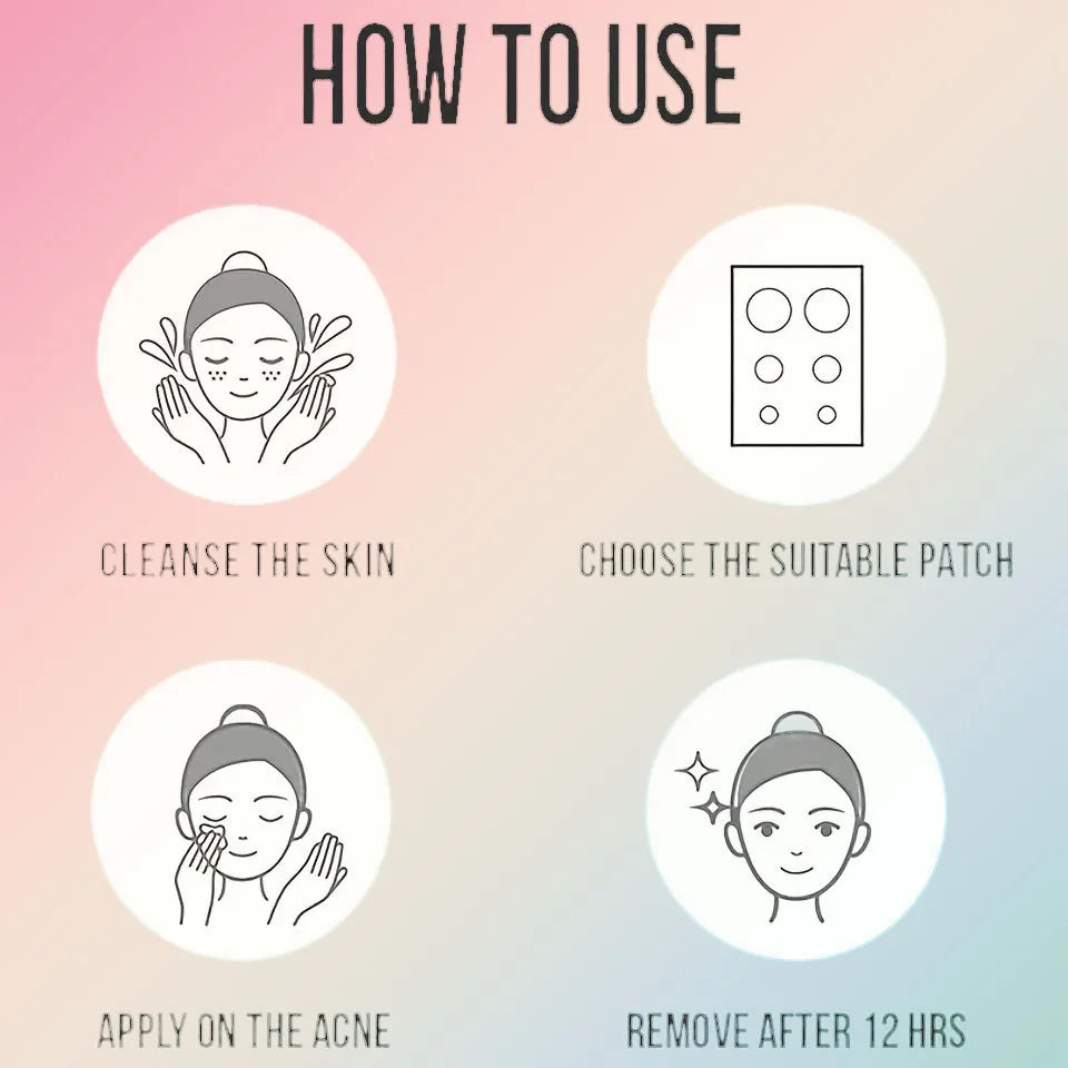 Hydrocolloid Acne Patches – Invisible, Waterproof, All Skin Types