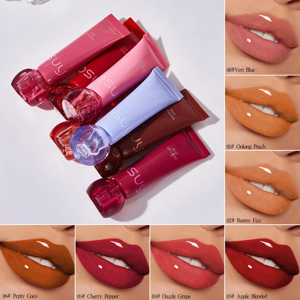 Moisturizing Jelly Lip Gloss – Waterproof & Non-Stick