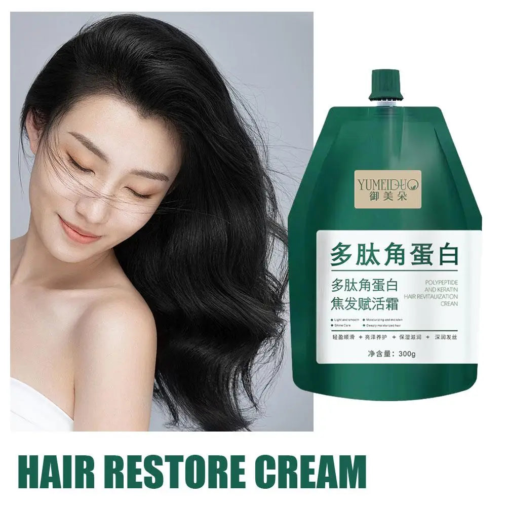 Polypeptide Keratin Deep Conditioner Hair Mask 300g – Restores Dry, Damaged, Burnt & Curly Hair Peaceful Pleasures Health and Wellness