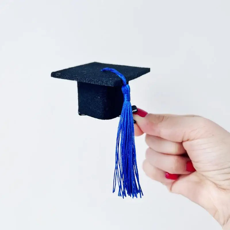 2-Pack Mini Graduation Cap Hair Clips | Party & Photo Prop