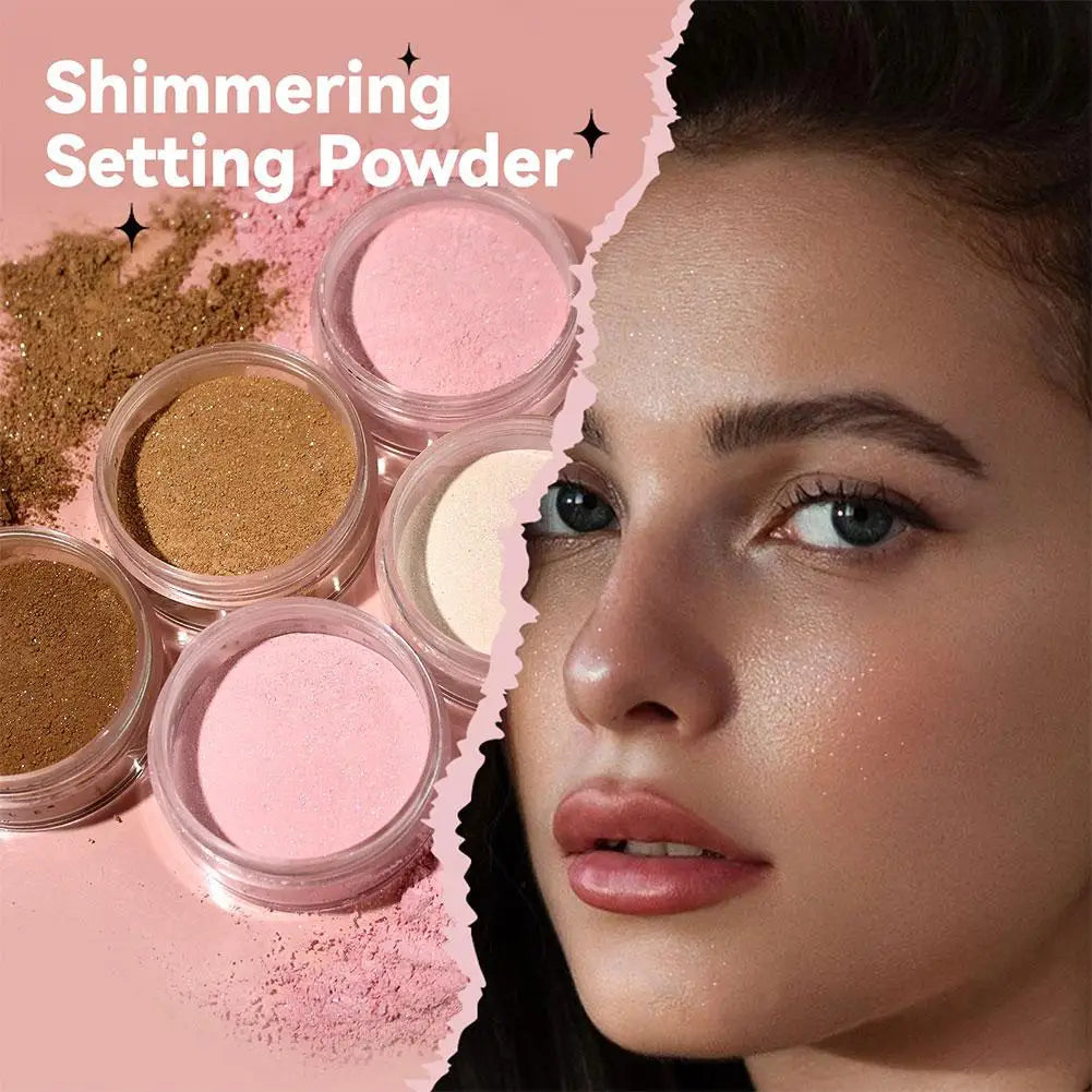 Glitter Loose Setting Powder – Oil Control & Long-Lasting Shimmer