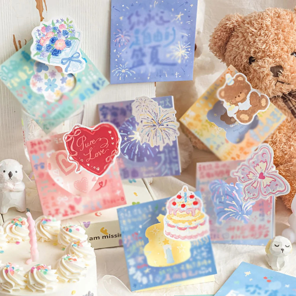 3D Greeting Card Envelope Lucky Arrival Series Birthday Wishes
