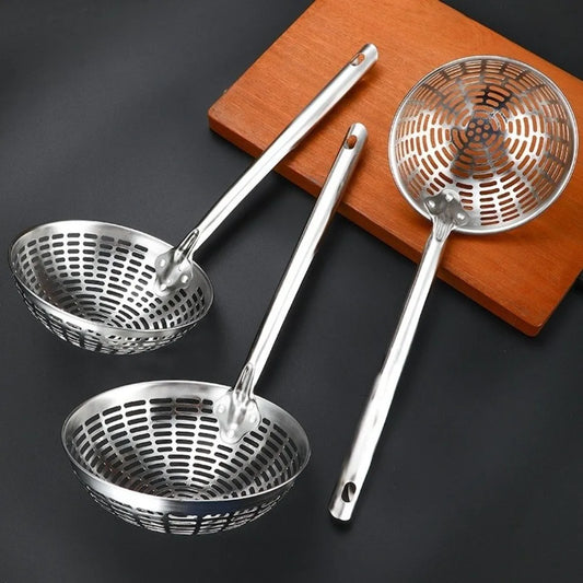 Stainless Steel Long Handle Mesh Skimmer Strainer Spoon Mesh Skimmer Strainer Oasis Select