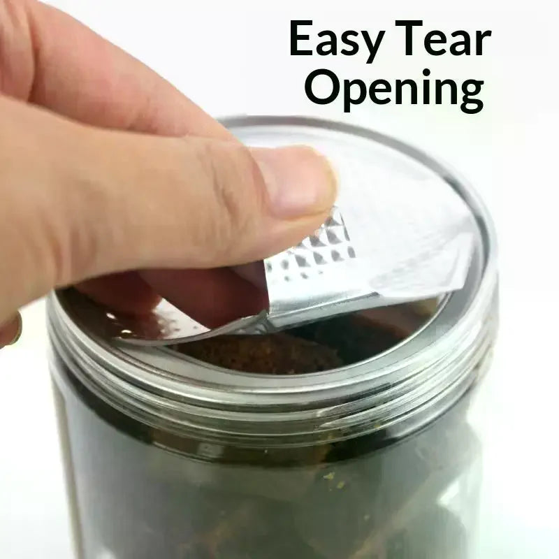 50pcs Aluminum Pull Ring Can Lids – Easy Open Soda Drink Covers
