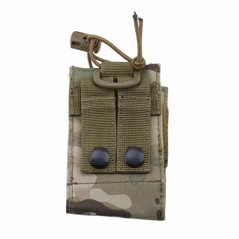 Tactical Molle Radio Walkie Talkie Holder Holster Portable Two-Way Radio Pouch Case for Outdoor Hunting Camping Activities Peaceful Pleasures Health and Wellness green camouflage