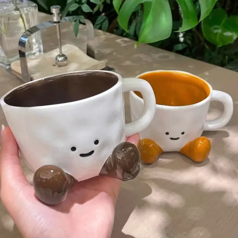 Cartoon Couple Ceramic Mug – Coffee, Tea & Breakfast Cup