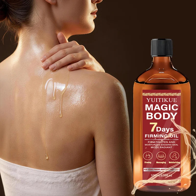 Yuitikue Magic Body Firming Oil, 100ml 7 Days Body Shaping Oil for Firming Tightening & Moisturizing Sagging Skin on Arms Legs Peaceful Pleasures Health and Wellness
