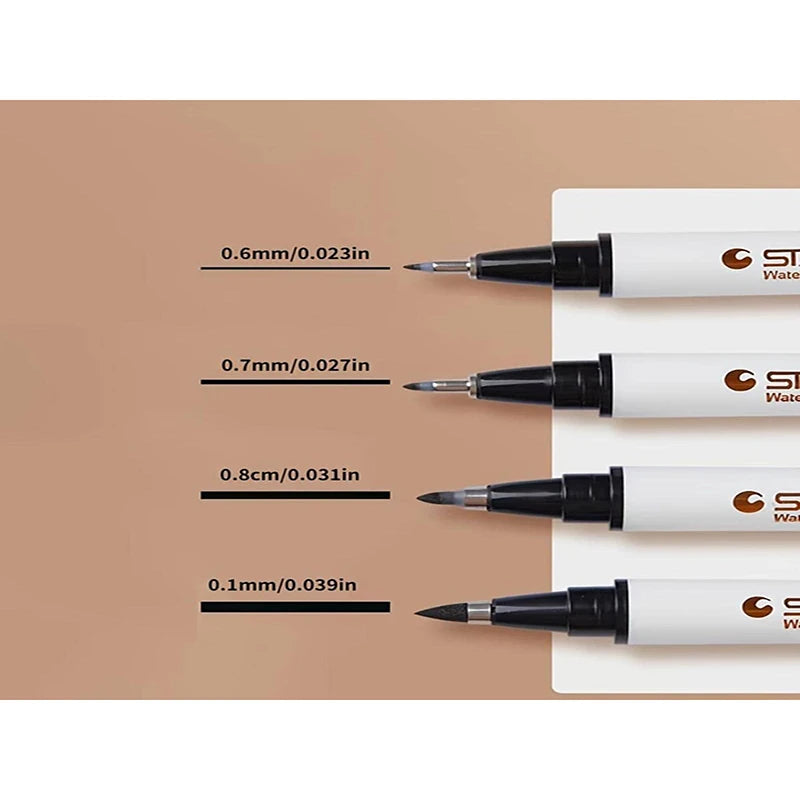 Bview Art Calligraphy Soft Tip Pens 4 Hand Letter Marker Beginner