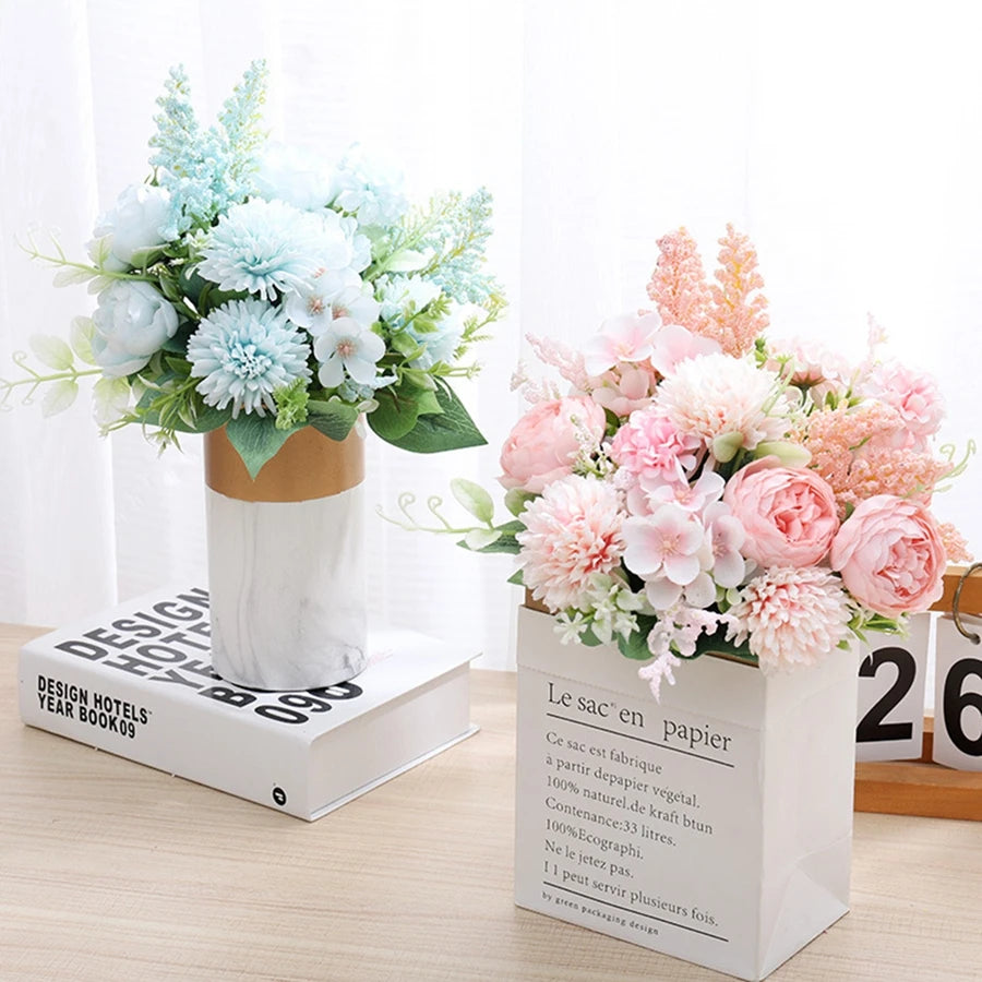 Artificial Silk Peony Ball Bouquet | Wedding & Home Decor