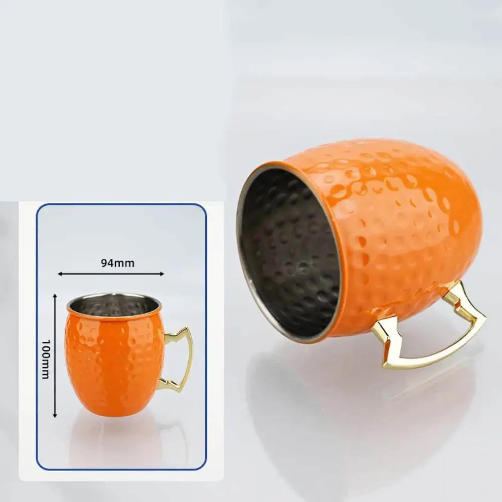 500ml Pure Copper Moscow Mule Mug | Handcrafted Brushed Cup